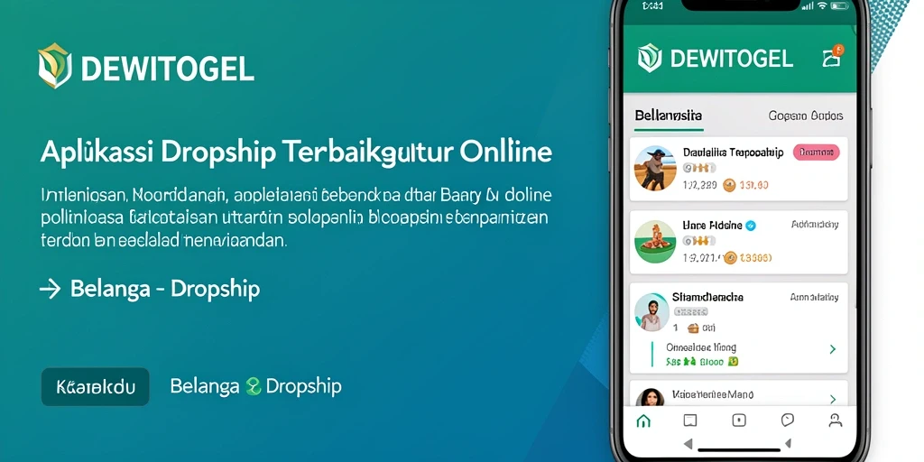 Tampilan antarmuka DEWITOGEL yang ramah pengguna untuk dropshipping.
