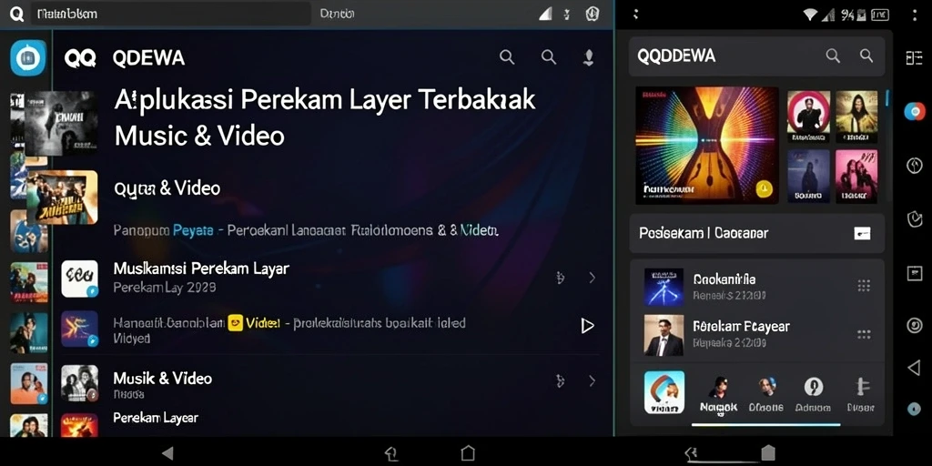 Antarmuka sederhana QQDEWA untuk perekaman layar yang efisien.
