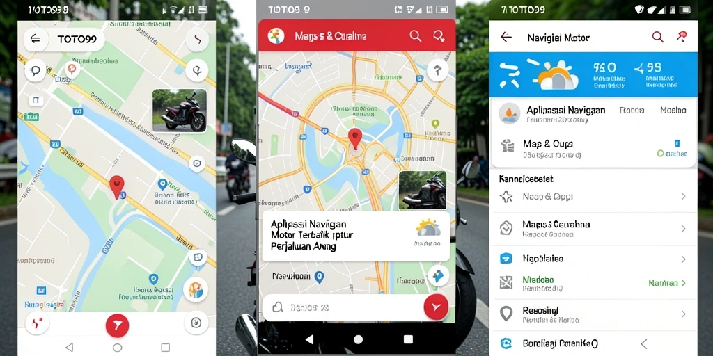 Tampilan antarmuka aplikasi TOTO99 untuk navigasi motor yang intuitif.