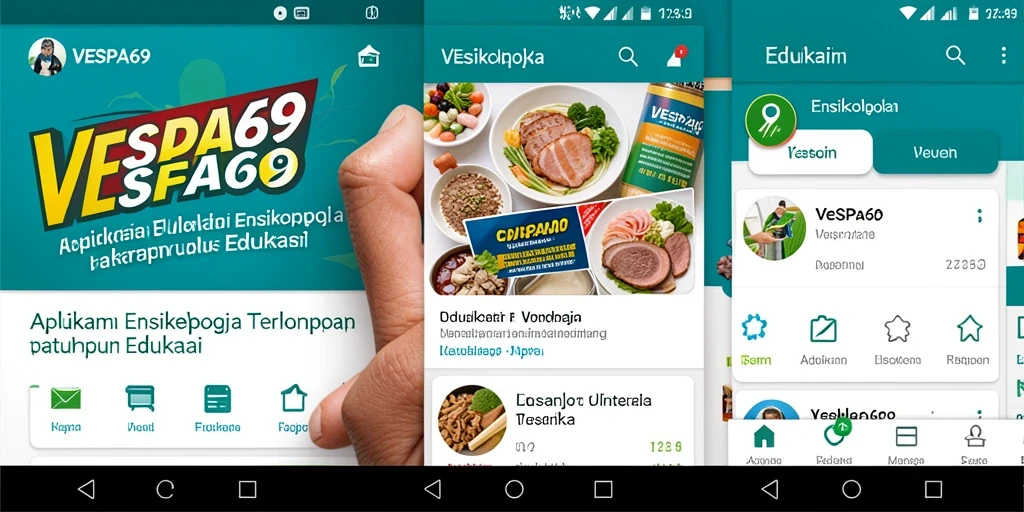 Tampilan antarmuka VESPA69 yang modern dan informatif.
